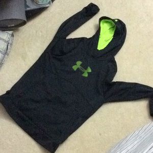 GREEN/BLACK UNDER ARMOUR HOODIE